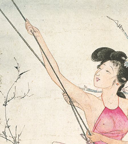 晋江-胡也佛的仕女画和最知名的金瓶梅秘戏图